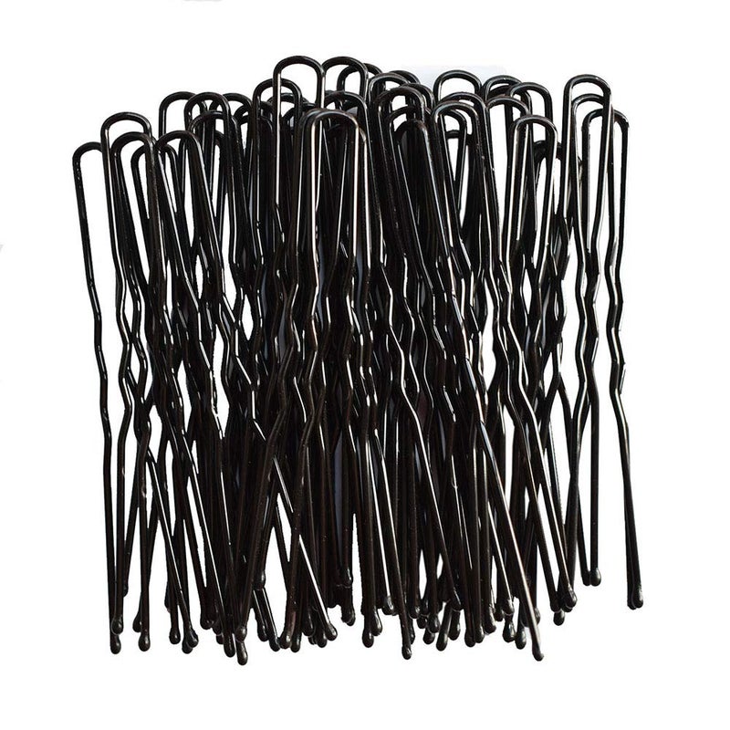Lelines Leline's Black Hair Pins 50 Pieces U Shaped, Bun Hair Pin Kit for Women Girls, 2.4 inches - Image 4